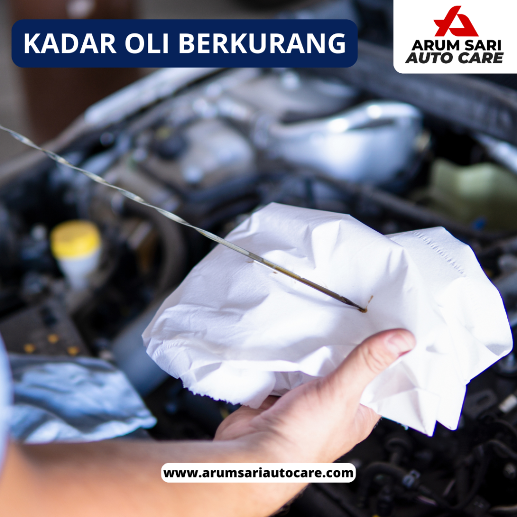 kadar oli berkurang pelumas