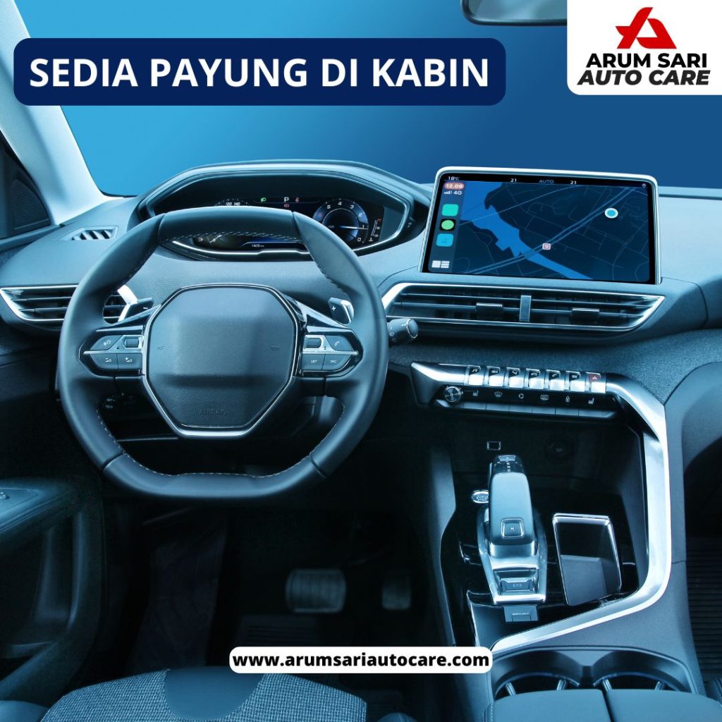 Sedia Payung di Kabin Mobil